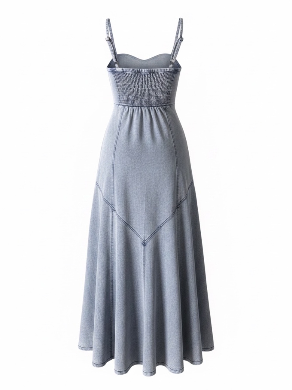 DENIM MAXI DRESS - Picture 2 of 3